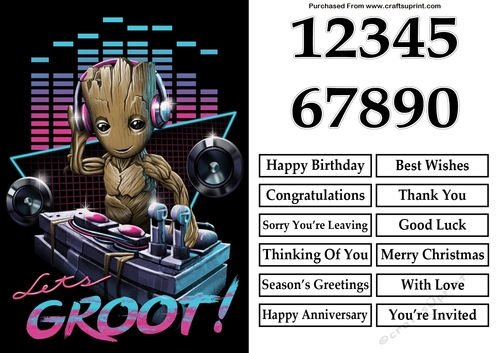 Guardians Of The Galaxy Groot Quick Card