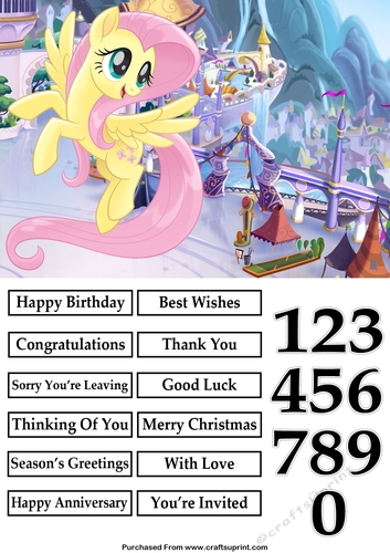 My Little Pony Fluttershy Quick Card
