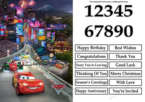 Cars 2 Lightening McQueen and Friends