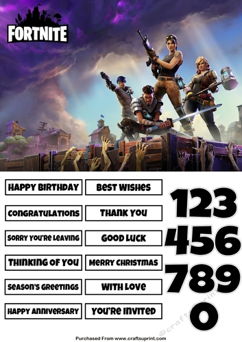 Fortnite 1 Quick Card Any Occasion