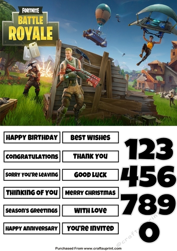 Fortnite 4 Quick Card Any Occasion