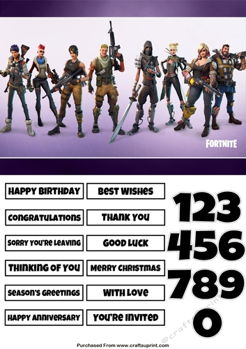 Fortnite 5 Quick Card Any Occasion