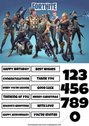 Fortnite 7 Quick Card Any Occasion