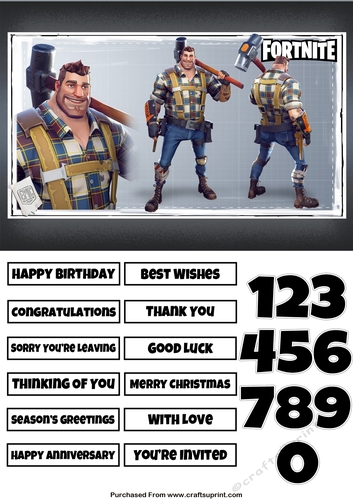 Fortnite 8 Quick Card Any Occasion