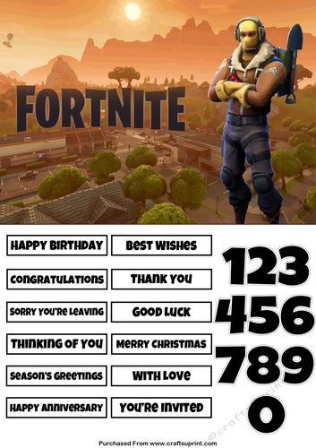 Fortnite 15 Quick Card Any Occasion