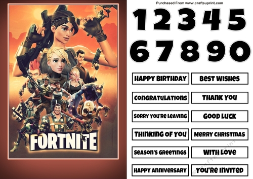 Fortnite 21 Quick Card Any Occasion