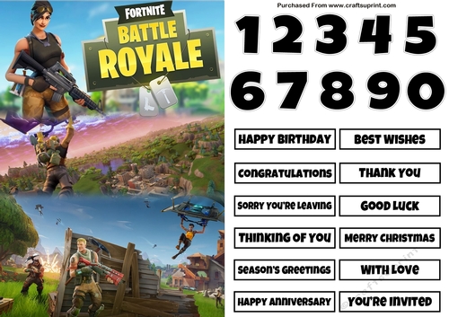 Fortnite 30 Quick Card Any Occasion