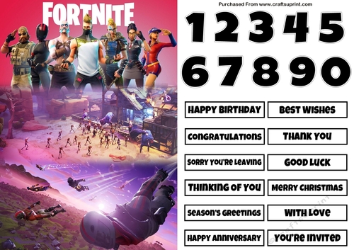 Fortnite 31 Quick Card Any Occasion