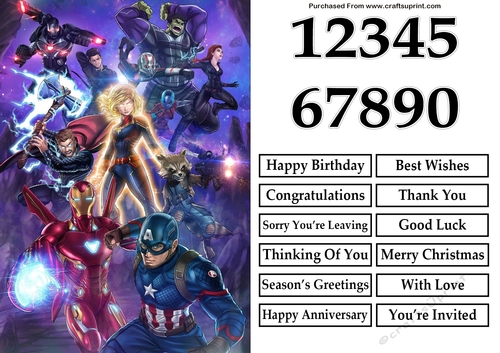 The Avengers End Game 3 Quick Card