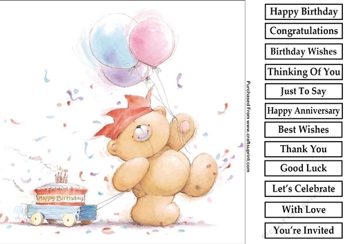 Forever Friends 3 8x8 Quick Card