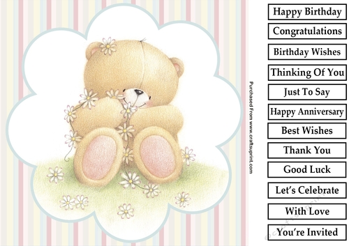 Forever Friends 4 8x8 Quick Card
