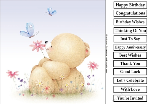 Forever Friends 6 8x8 Quick Card