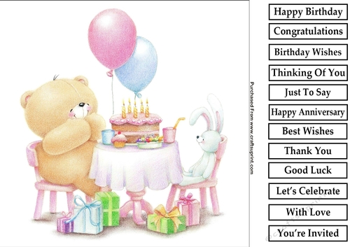 Forever Friends 8 8x8 Quick Card