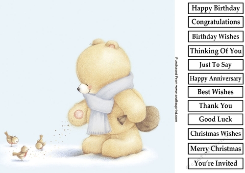 Forever Friends Christmas 2 8x8 Quick Card
