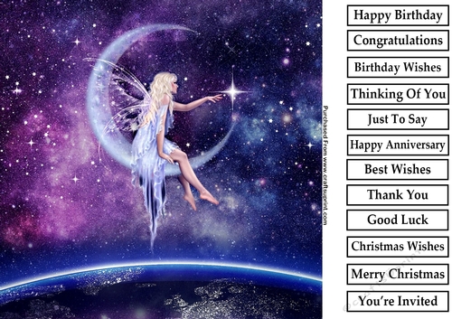 Fantasy Fairy 2 8x8 Quick Card