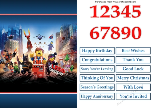 Lego Movie Quick Card