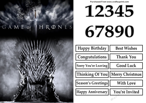 Game of Thrones 1 Quick Card