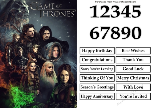 Game of Thrones 3 Quick Card