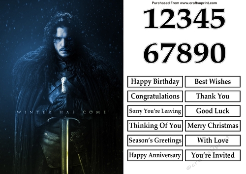 Game of Thrones 13 Quick Card