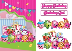 Shopkins A5 Decoupage