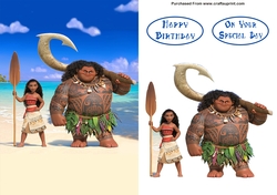Moana A5 Decoupage