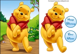 Winnie the Pooh A5 Decoupage