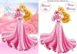 Sleeping Beauty Aurora A5 Decoupage