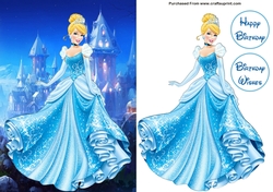 Cinderella A5 Decoupage