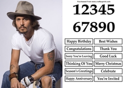 Johnny Depp A5 Quick Card