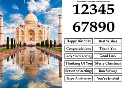 Taj Mahal A5 Quick Card