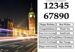 Big Ben London A5 Quick Card