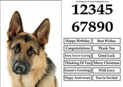 German Shepherd A5 Quick Card