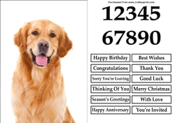 Golden Retriever A5 Quick Card