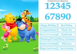 Winnie the Pooh and Friends A5 Quick Card
