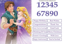 Rapunzel A5 Quick Card