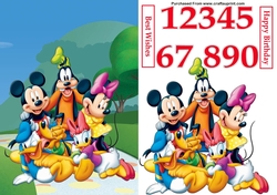 Mickey Mouse and Friends 2 A5 Decoupage