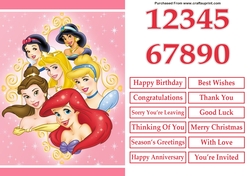 Princesses A5 Quick Card