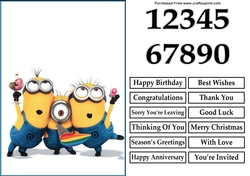Minions 3 A5 Quick Card
