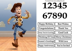 Toy Story Woody A5 Quick Card