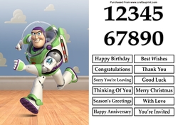 Toy Story Buzz A5 Quick Card