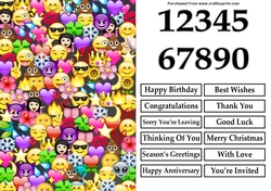 Emoji A5 Quick Card