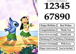 Lilo and Stitch A5 Quick Card