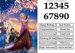 Tangled 2 A5 Quick Card