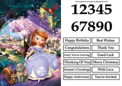 Sofia the First Princess A5 Quick Card