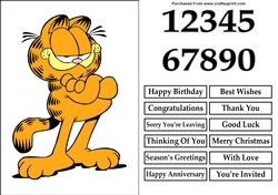 Garfield A5 Quick Card