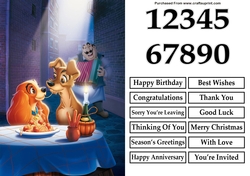 Lady and the Tramp A5 Quick Card