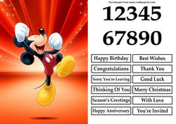 Mickey Mouse Jumping A5 Quick Card