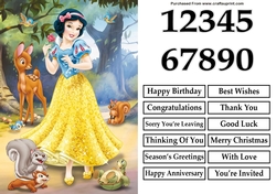 Snow White 3 A5 Quick Card