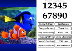 Finding Nemo A5 Quick Card