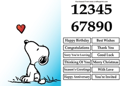 Snoopy 3 A5 Quick Card